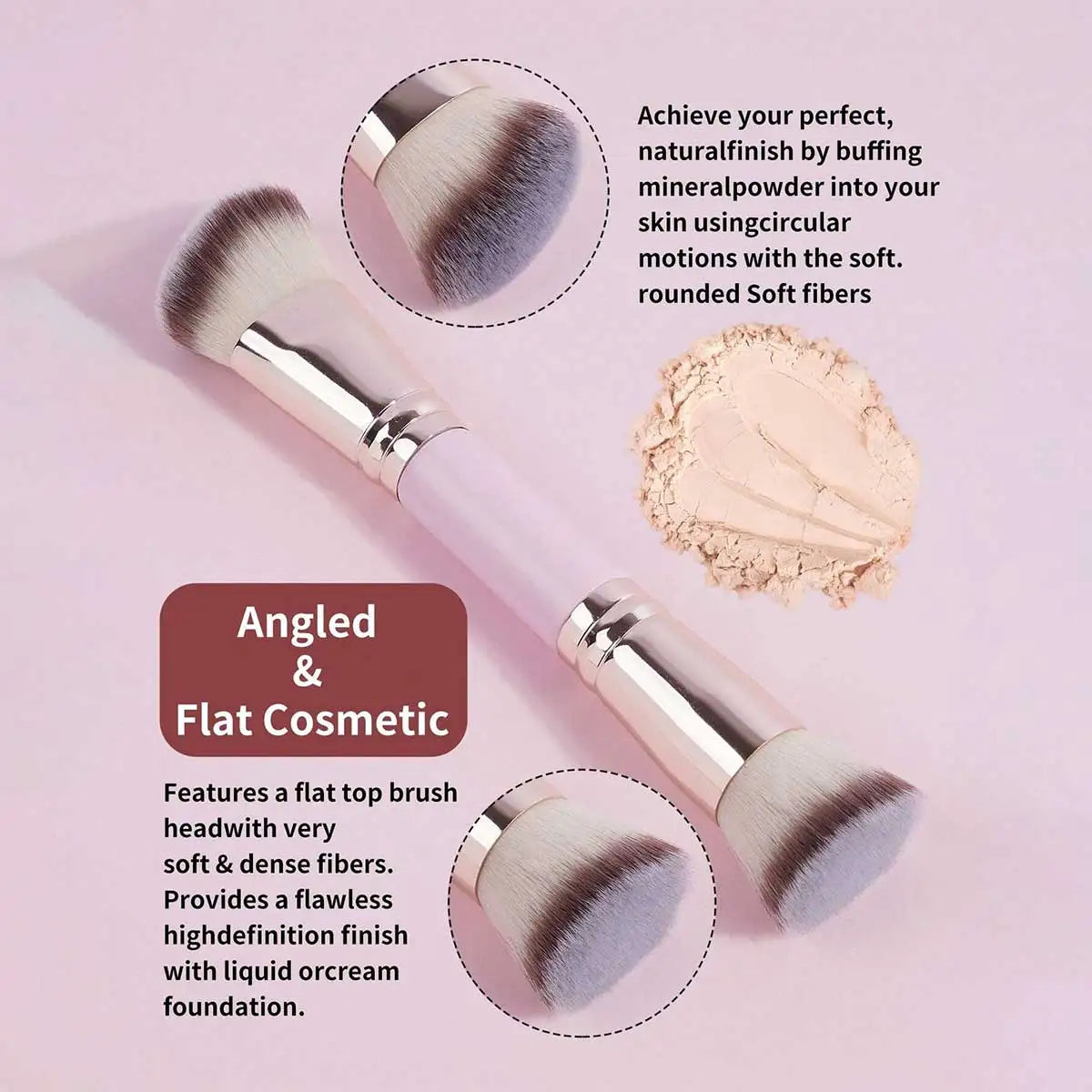 4pcs Basic Makeup Brushes Set With Box Dual-ended Foundations Powder Blush Details for Eyeshadow Brushes Beginner Travel Quake