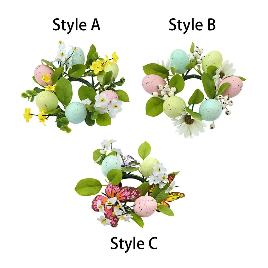 Small Christmas Candle Wreath Home Furnishing Xmas Gift Creative Artificial Centerpiece for Indoor Wedding Party Farmhouse Decor Quake