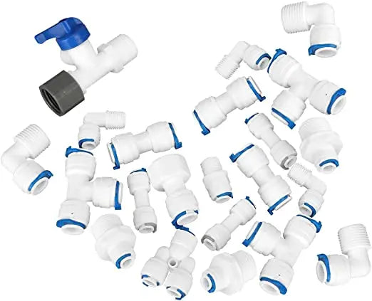 Water Tubing to Connect Quick Connect Fitting Hose Pipe RO Water Reverse Osmosis System Water Tube Fitting 1/4" 3/8" Tube OD Quake
