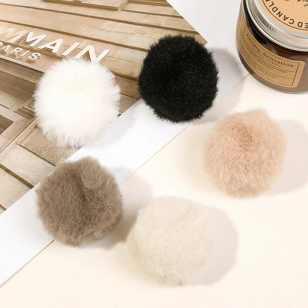 Autumn Winter Plush Ponytail Clip Sweet Cute Bangs Side Hairpin Broken Hair Grab Clip Women Girls Hair Accessories Wholesale New Quake