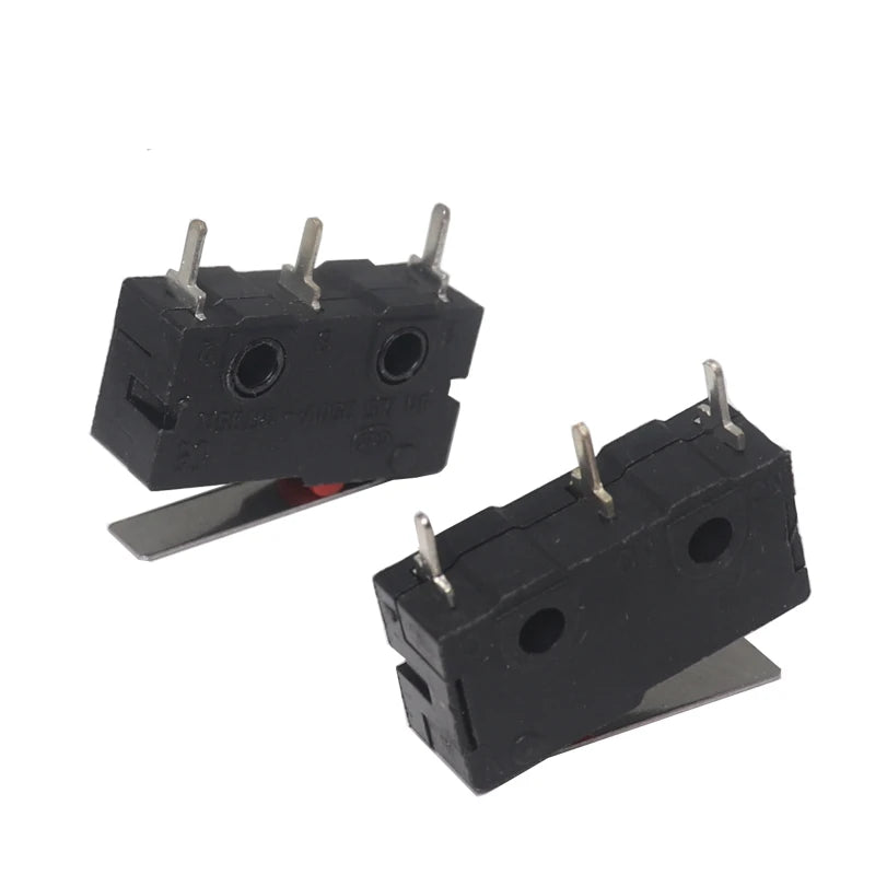 【10PCS】Micro Roller Lever Arm Open Close Limit Switch KW12-3 PCB Microswitch Quake