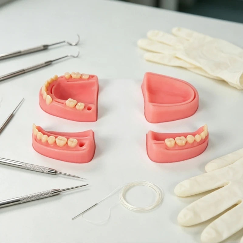 Dental Suturing Practice Model Set with 4 Training Modules for Suture Techniques, Classroom Instruction and Individual K1KF Quake CN