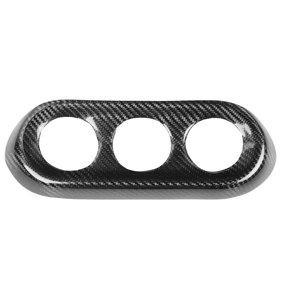 For Mitsubishi Lancer EVO X 10 2008-2015 Real Carbon Fiber Car Console Dashboard AC Panel Gauge Pod Pointer Cover Trim Frame Quake