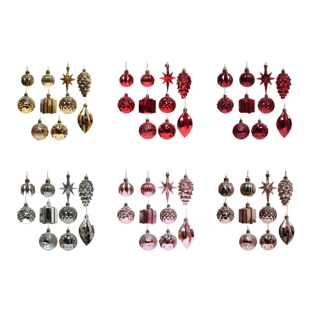 10 Pieces Christmas Tree Ball Ornaments Hanging Shatterproof Xmas Small Pendants for Celebration Birthday Party Decorations Home Quake