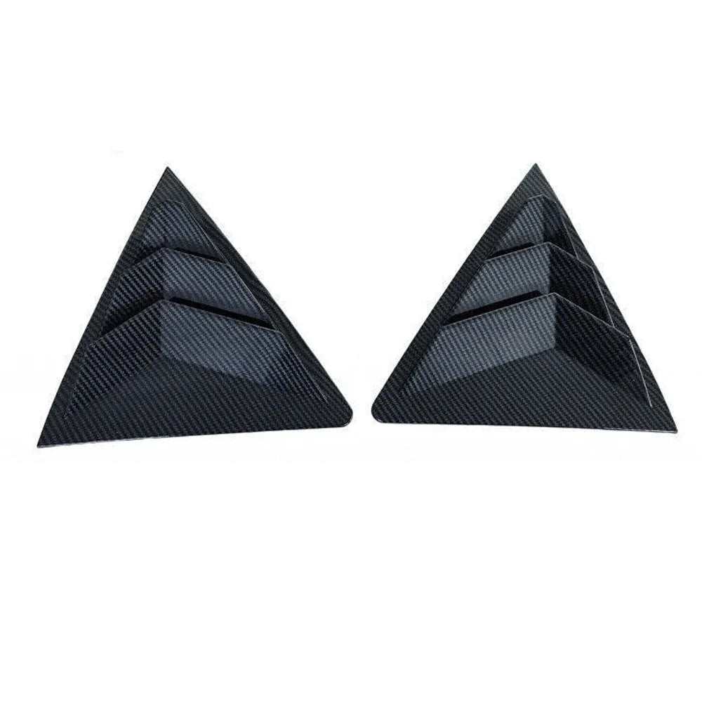 For Toyota Corolla 2014 2015 2016 2017 2018 Car Rear Louver Window Side Shutter Cover Trim Sticker Vent Scoop Carbon Fiber Auto Quake Carbon