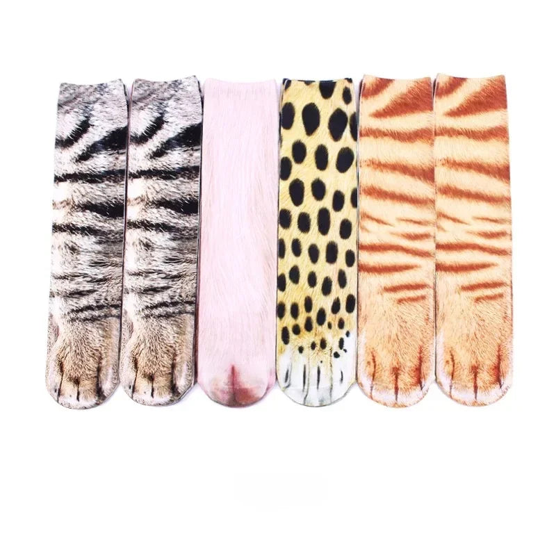 3D animal shaped socks with cute patterns and digital printing simulation fun home personalized socks Quake