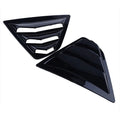 For Toyota Camry Sedan 2018-2023 Car Rear Louver Window Side Shutter Cover Trim Sticker Vent Scoop ABS Carbon Fiber Accessories Quake Gloss Black