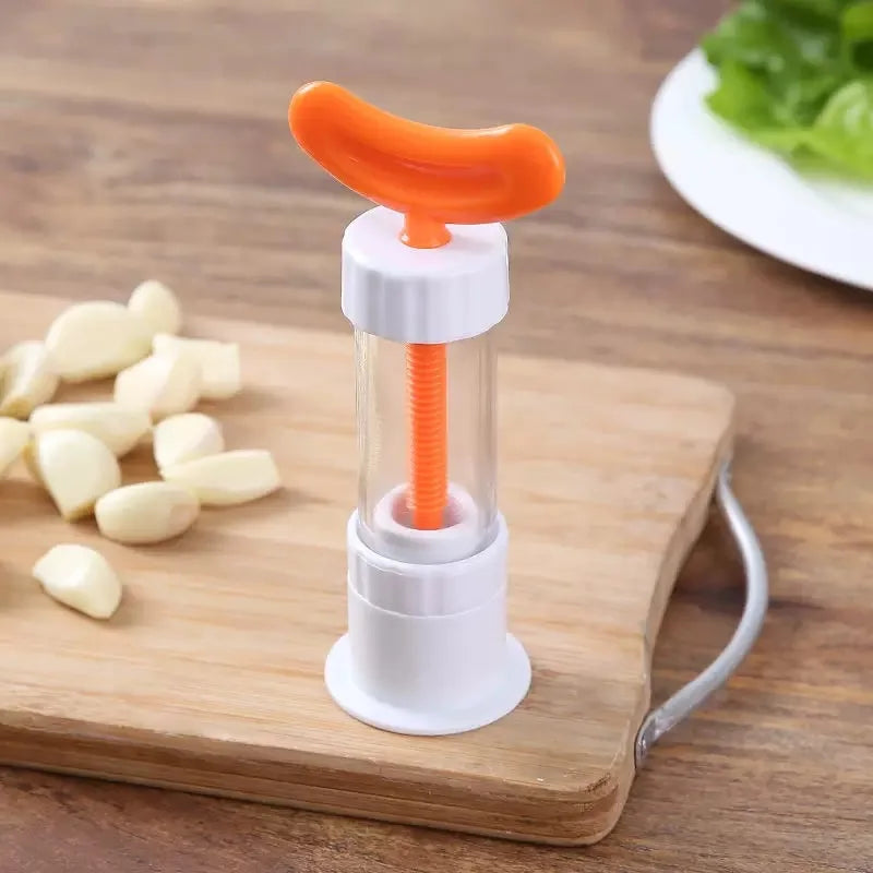 Household Manual Garlic Puree Grinder Kitchen Rotating Garlic Press Manual Garlic Squeezer Quake