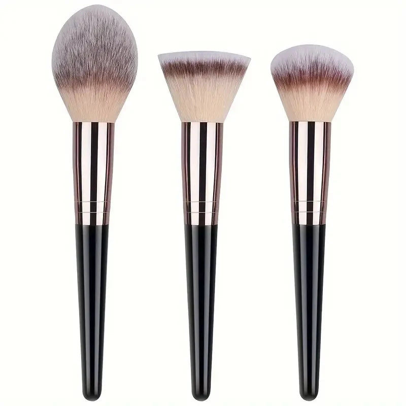 Professional 3-20PCS Makeup Brushes Set Eyeshadow Foundation Concealer Blending Blush Brush Kabuki Soft Make Up Beauty Tool Quake 3PCS-HD-BK