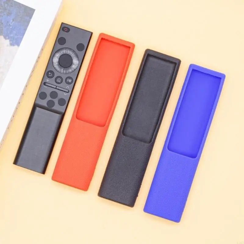Remote Cover Silicone Sleeve with Pebbled Grip Texture, Lanyard and Button Window for BN591388K Household Use K1KF Quake