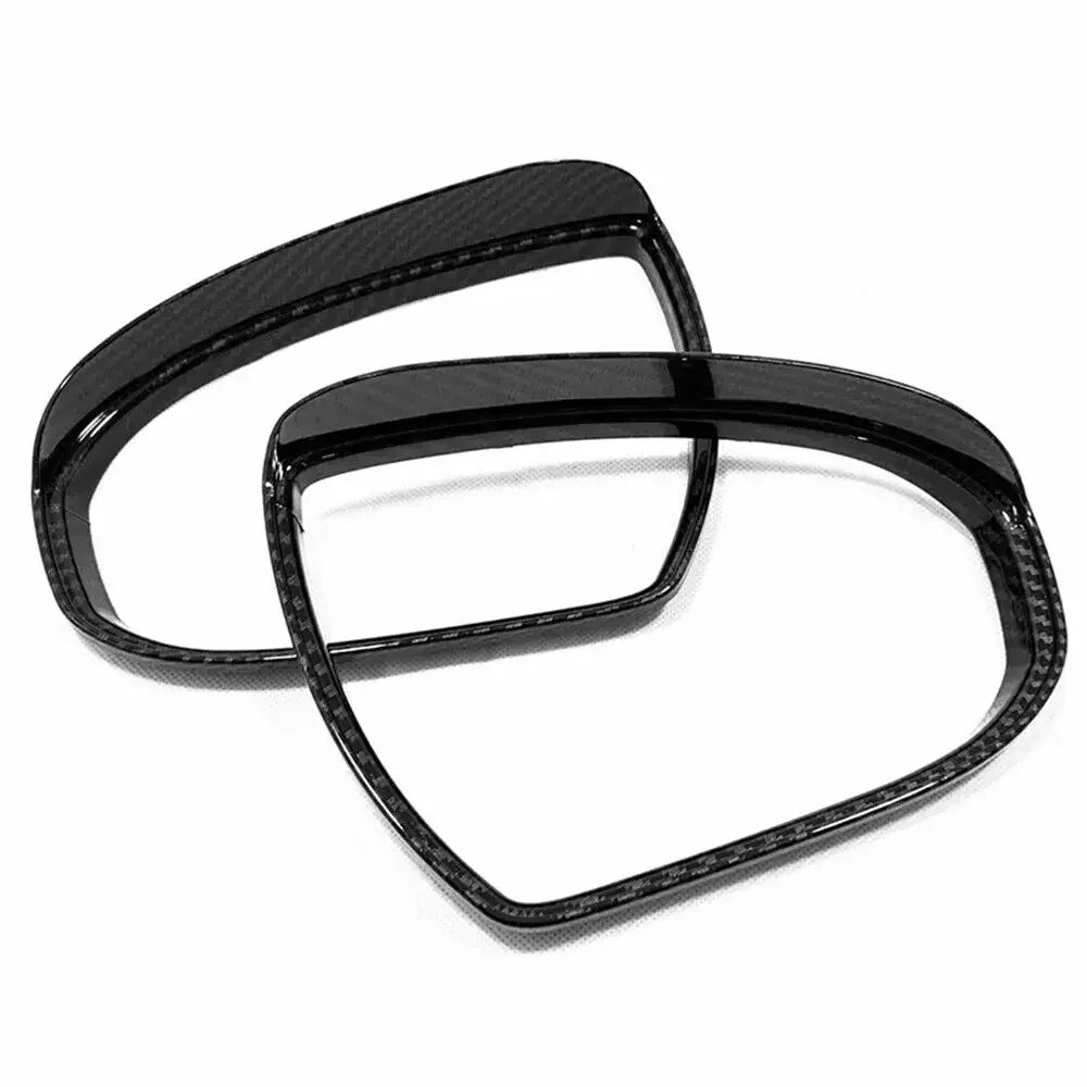 For Hyundai Tucson 2015-2019 Car Rearview Side Mirror Rain Eyebrow Shield Cover Frame Sticker Protector Exterior Part Carbon Quake