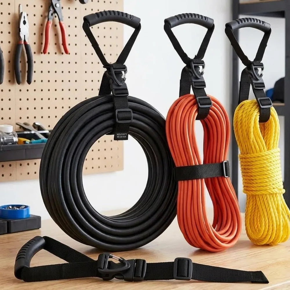 5/1PCS Multi Functional Storage Strap Heavy-Duty Hook Cord Organizer Holder with Rotate Buckle Nylon Hand-held Carrying Strap Quake