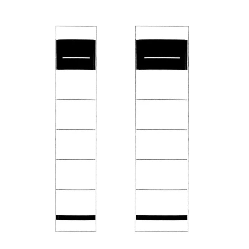 100Pcs White Self Adhesive Labels for Slim Binders Folder Spine Label 5.4x19cm 3.6x19cm Folder Spine Sticker for Office K1KF Quake