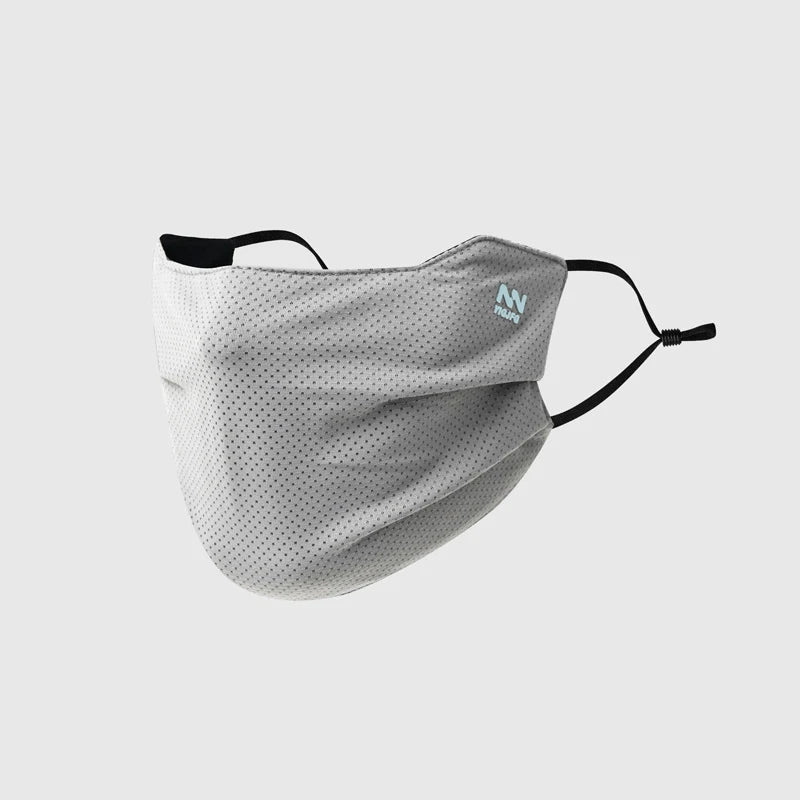 Sun Protection Face Mask For Men Reusable Breathable UV Face Shield Solid Color Washable Face Mask Summer Cycling Face Mask Quake Light gray