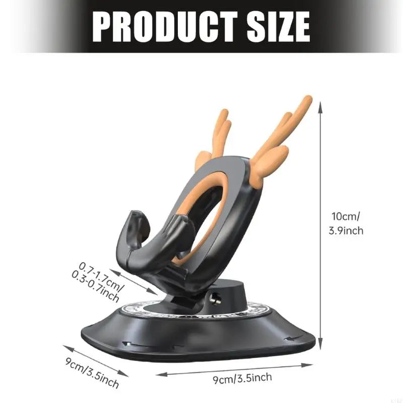 Universal Car Phone Holder Stand With 360 Degree Rotating And Anti Slip Silicone Base For Smartphones 4.7 To 7.2 Inches K1KF Quake