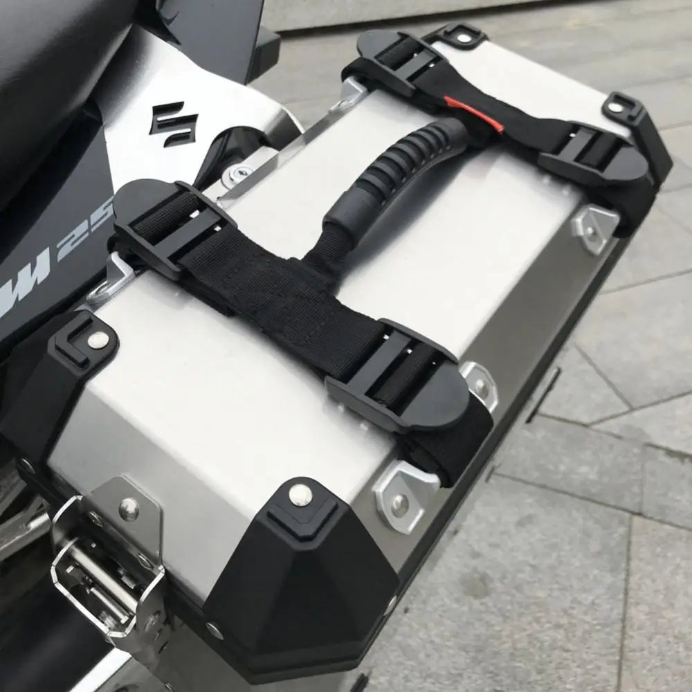 2019 new aluminum alloy side box handle rope for universal motorcycle luggage strap handle rope Quake