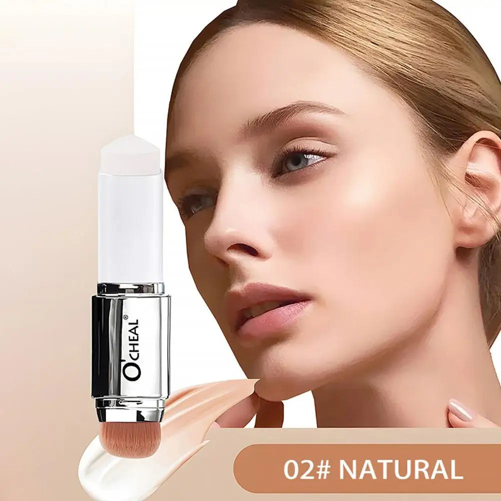 Temperature Changing Foundation Stick Double-ended Eraser Foundation Stick Contour Concealer Highlight Powder Foundation Liquid Quake NATURE