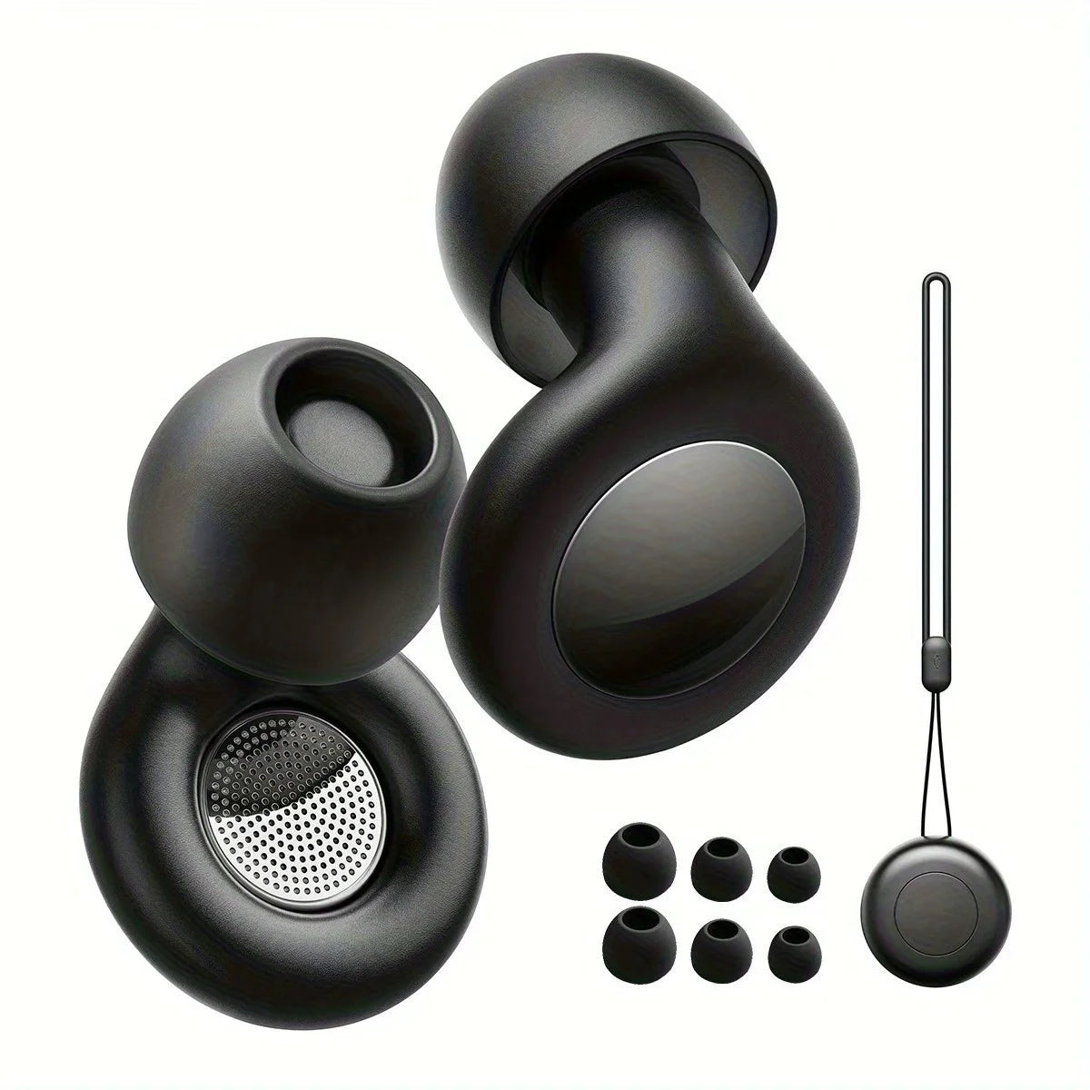 Soft Silicone Noise Cancelling Ear Plugs Sleep Earbuds for Noise Reduction Ideal for Sleep Work Study And Travel Quake black
