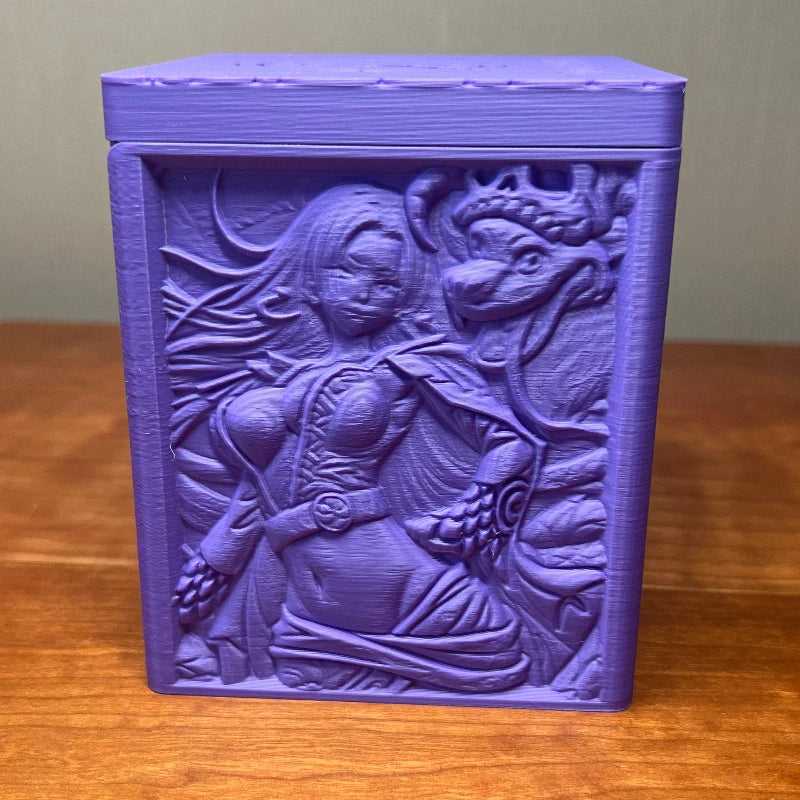 New 3D Printed Eco-friendly Resin One Piece Boa Hancock Deck Box Embossed Rise Up Desktop Ornament Card Storage Anime Gift Toy Quake