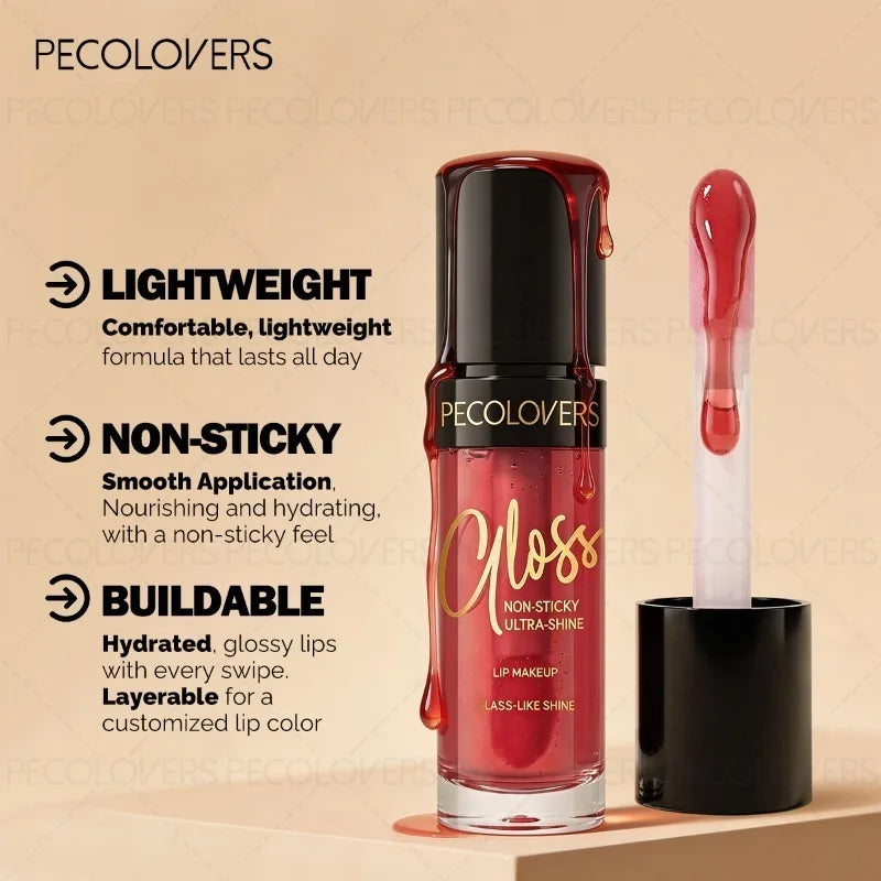 8PCS High Gloss Lip Oil, Colored Lipstick, Long-lasting Moisturizing Lip, Suitable for Dating Makeup and Lip Cosmetics Quake