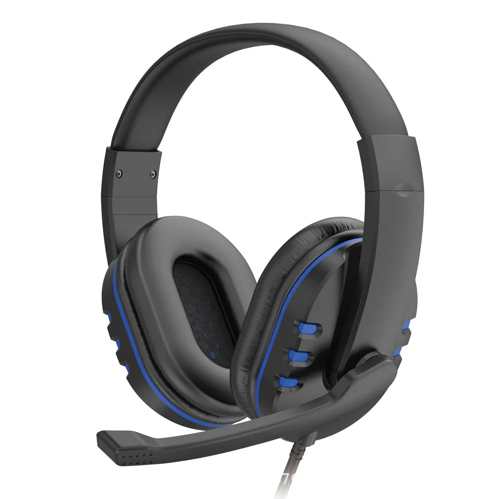 Headphones 3.5mm Wired Gaming Headset Earphones Music For PS4 Play Station 4 Game PC Chat Computer With Microphone Quake