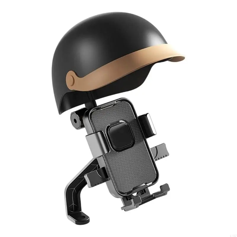 Motorcycle Handlebar/Rearview Mirror Phone Mount With Adjustable Sun Visors And Anti Shake Design For Scooter Navigation K1KF Quake K1KF4NB508757-BK-HS CN
