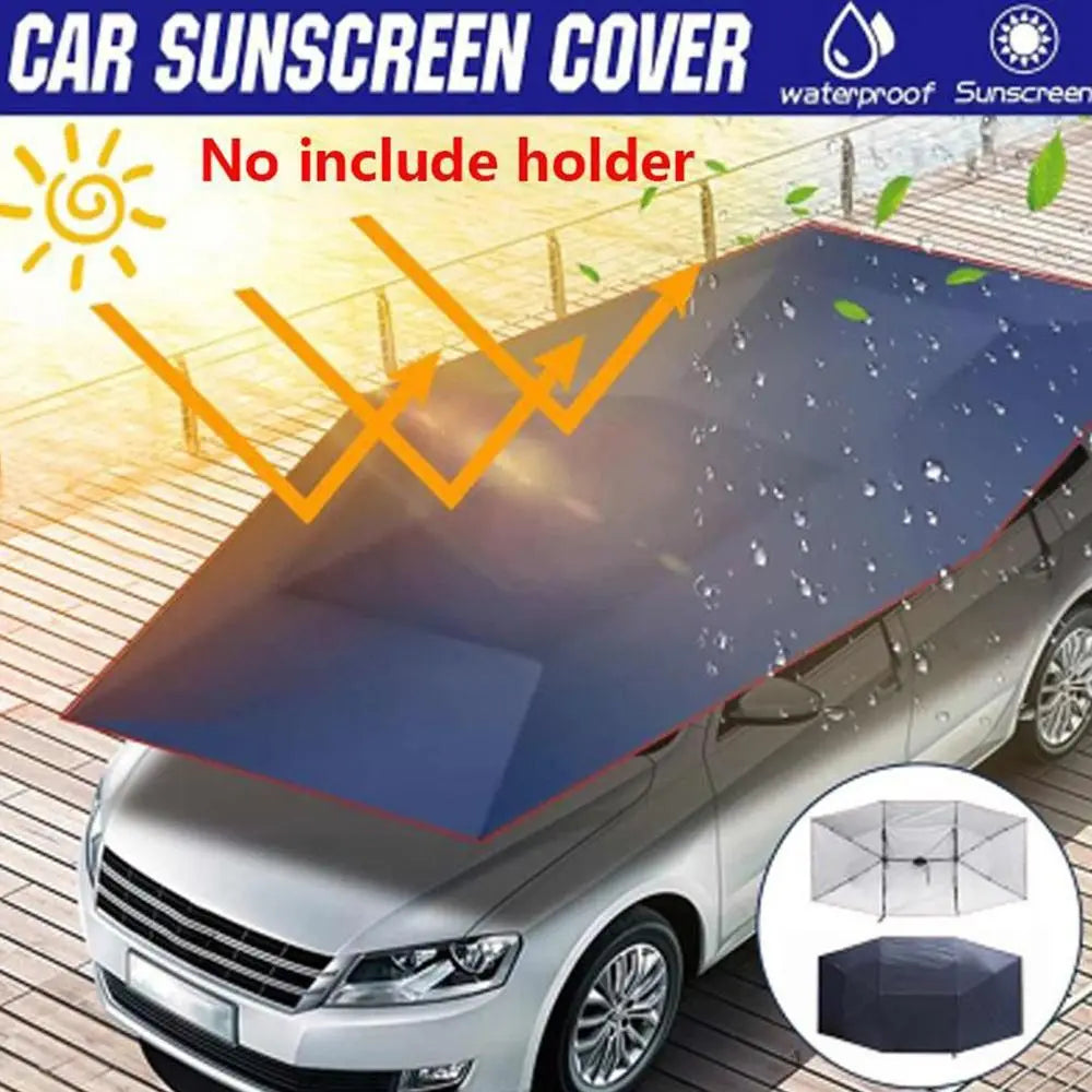 Portable Uv Resistant Waterproof Car Roof Sun Umbrella Car Roof Cloth Dustproof Canopy Cover Quake