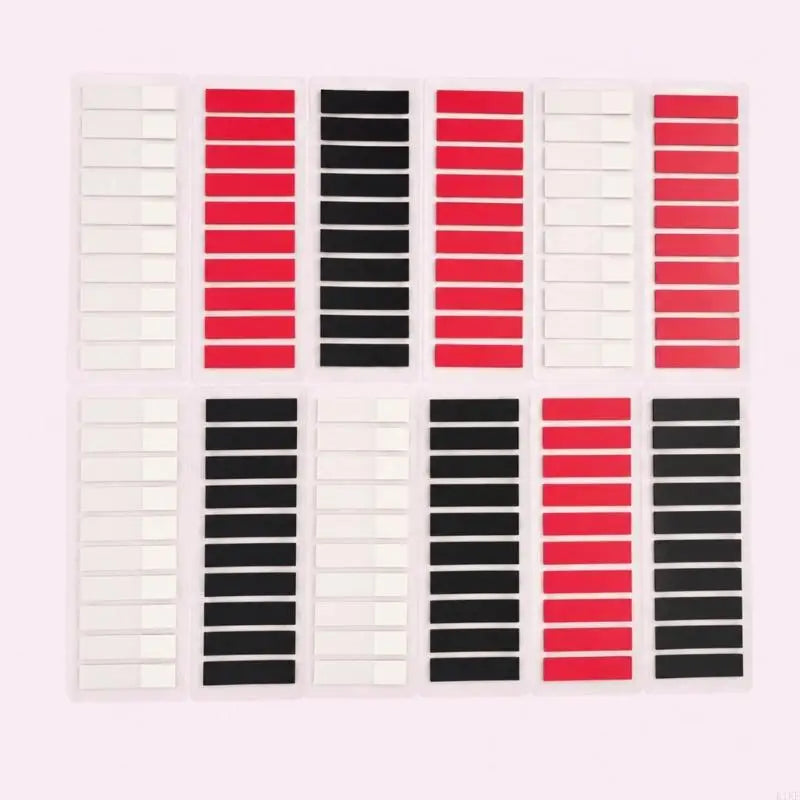 Repositionable Page Index Flags with Adhesive Backing, 6-SheetS Color-Coded Set for Quick Reference in Books, Notebooks, K1KF Quake