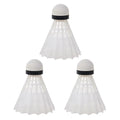 New Plastic Badminton Shuttlecocks Stable Durable Nylon Badminton Outdoor Indoor Badminton Training Balls Quake White-3Pcs