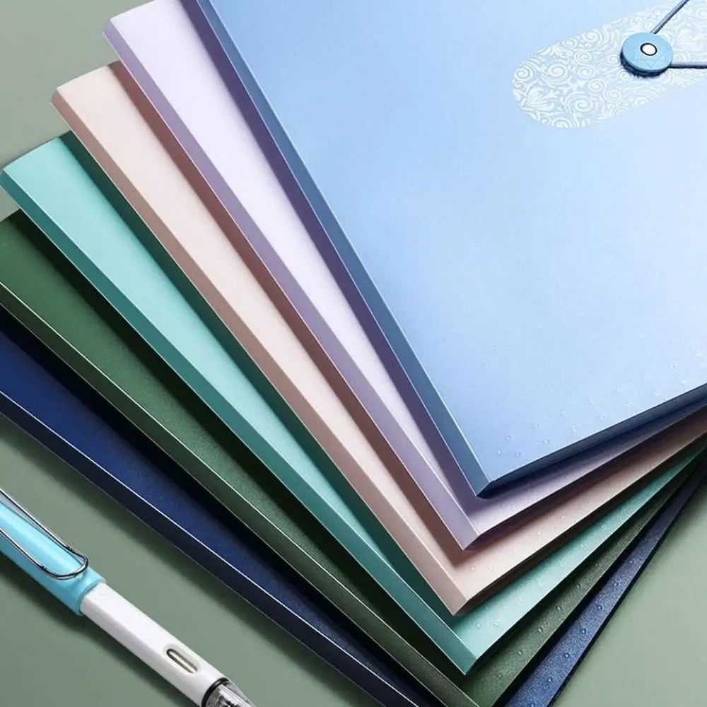 8 Grids Organ File Folder A4 Large Capacity Paper Documents Folder Office School Supplies Document Organizer Expanding File Bag Quake
