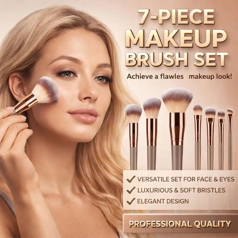 7PCs/Kit makeup brush custom Women Essential Foundation Makeup Brushes for Powder Concealers Eye Shadows Blush Make Up Brushes Quake