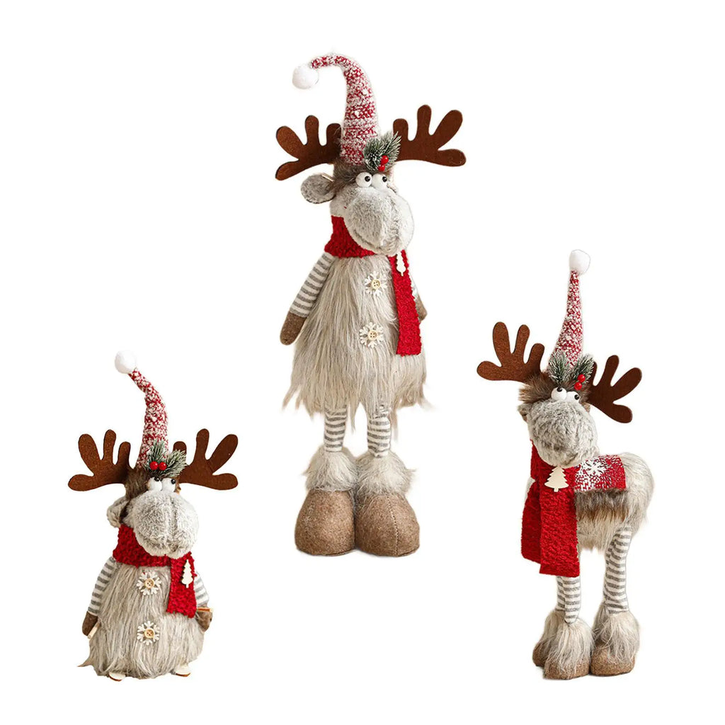 Reindeer Statue Crafts Christmas Sculpture for Bedroom Living Room Hallway Quake