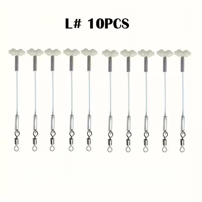 5/10pcs Luminous Gourd Balance Support, Gourd Swivel Connector, DIY Fishing Tackle Set for Sea Fishing, Quake L10PCS