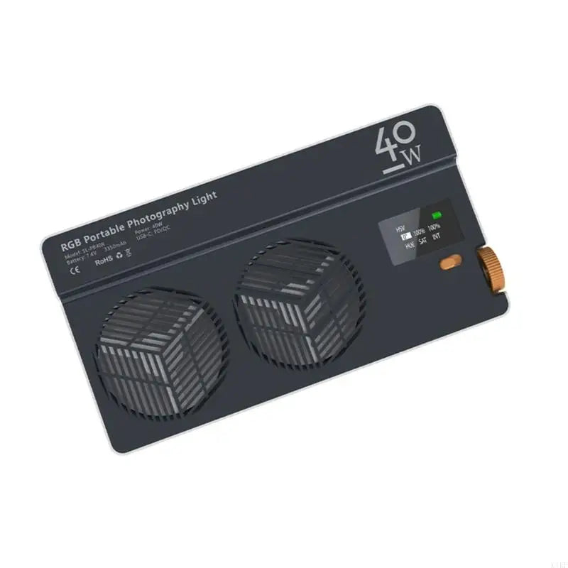 40W Rgbs Video Lighting 24 Dynamic Effects Builts In Cooling Fan Type C Rechargeable K1KF Quake