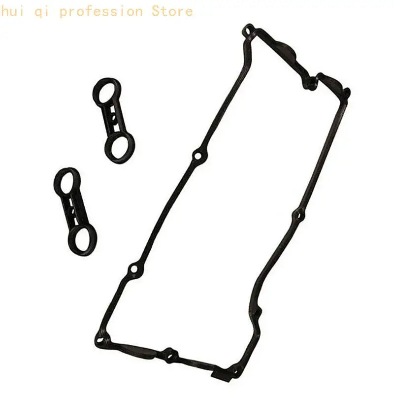 Perimeter Gasket and Inner Gasket Set for E46 E87 E90, 3 Piece Rubber Engine Valves Cover for Maintenance, Cover Service Quake