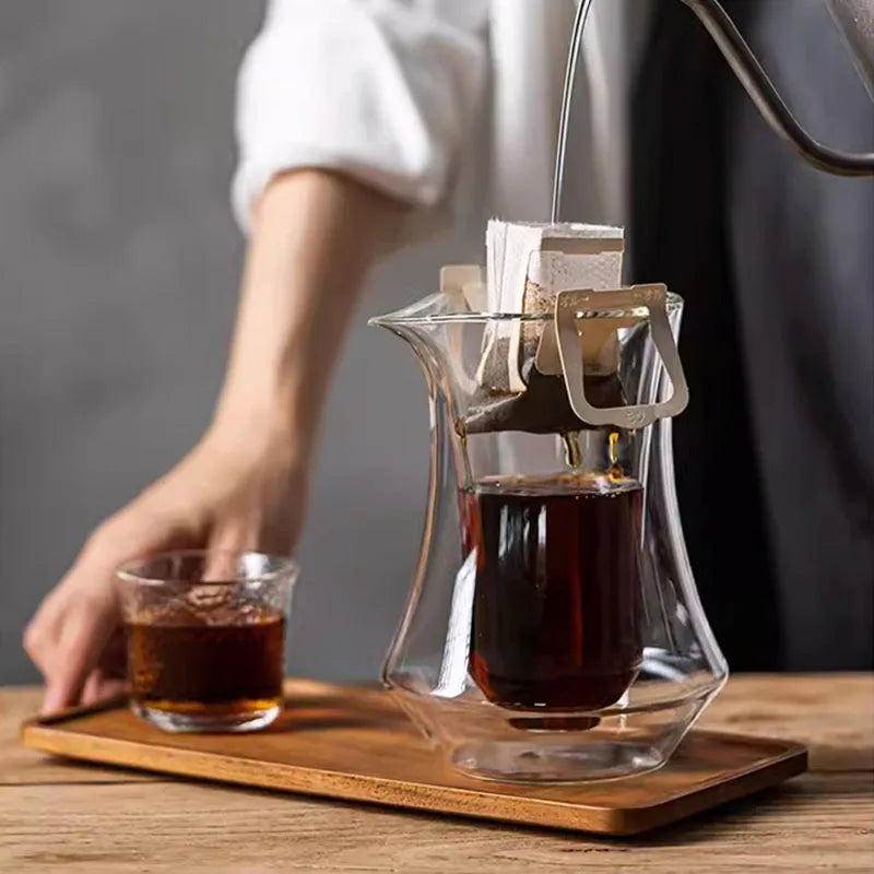 YWDL Double-layer Glass Cup Transparent Espresso Coffee Cup Anti-scalding Milk Brandy Wine Teacup Cup Glass Mug Drinkware Quake