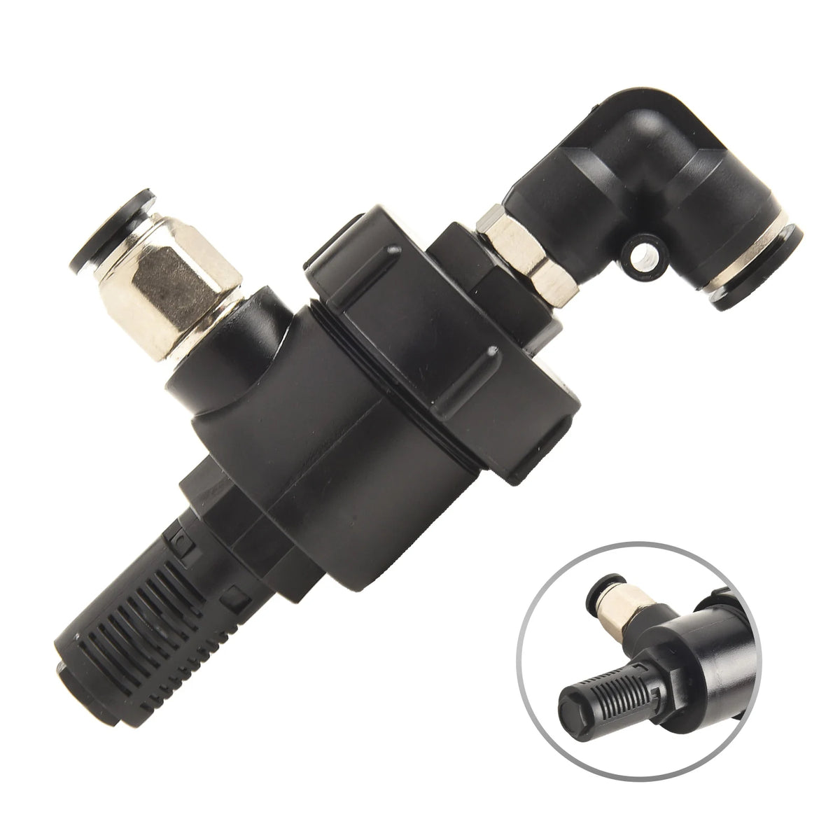 Car Accessories Quick Exhaust Valve Black Cylinder Accessory Exhaust Elbow Valve Large Cylinder Exhaust For Car Quake