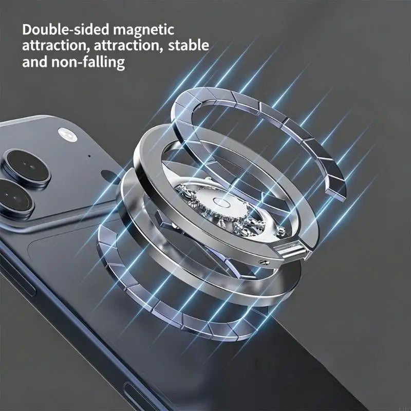 Foldable Phone Grip Stand with Metal Holder and Fidgety Spinner for Desk Viewing and Driving Directions Use K1KF Quake
