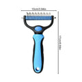 Dog Shedding Brush Undercoat Rake Detangling Comb for Kitten Puppy Long Short Haired Animals Removing Knots Loose Hair Quake Blue