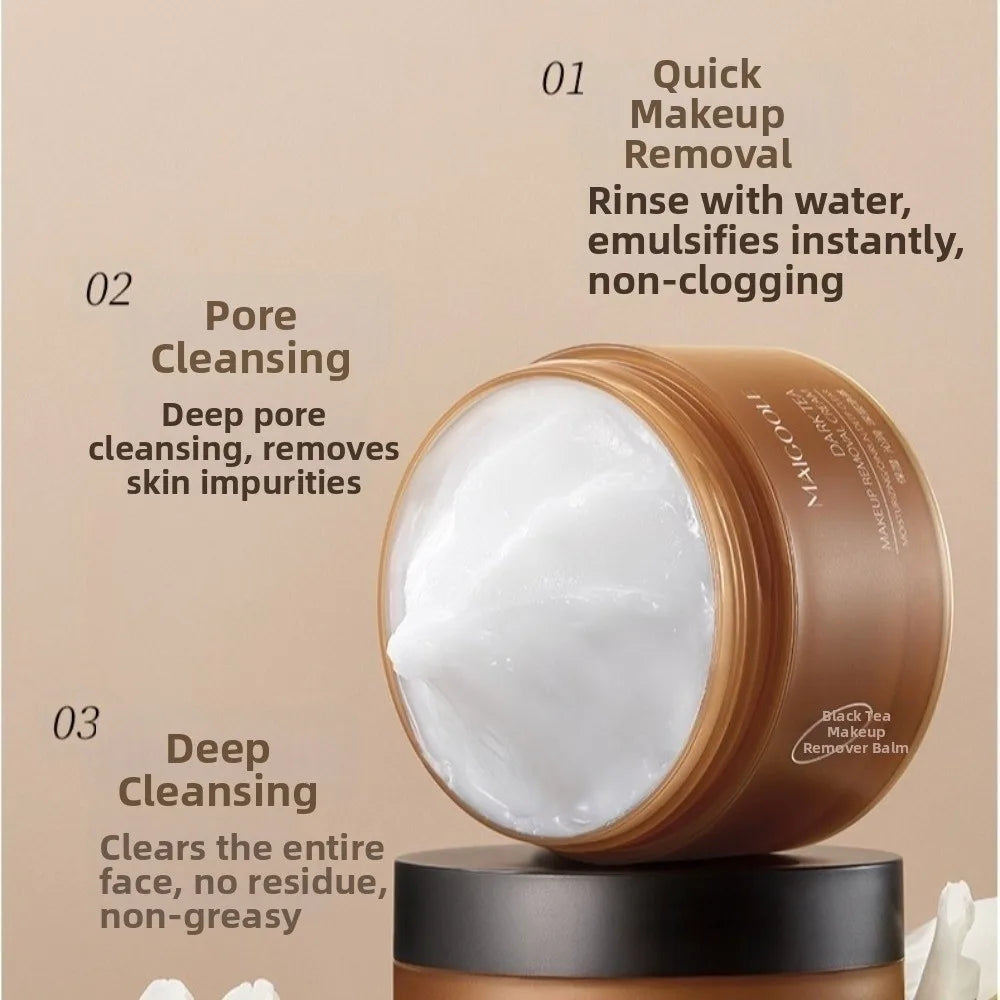 Gentle Formula Black Tea Makeup Remover Deep Cleansing Non Irritating Makeup Remover Cream Smoothing Skin Pore Refreshing Quake