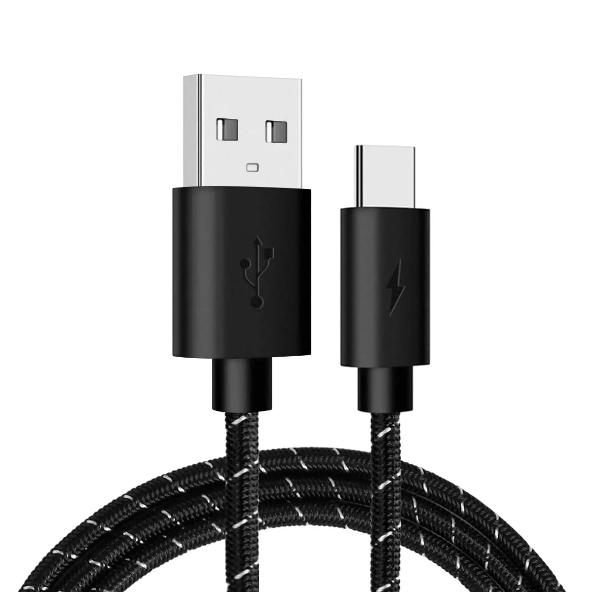 USB-C Charging Cable USB Type-C Cord for Xbox One Elite Series 2 Controller Switch Pro PS5 Controller Quake black