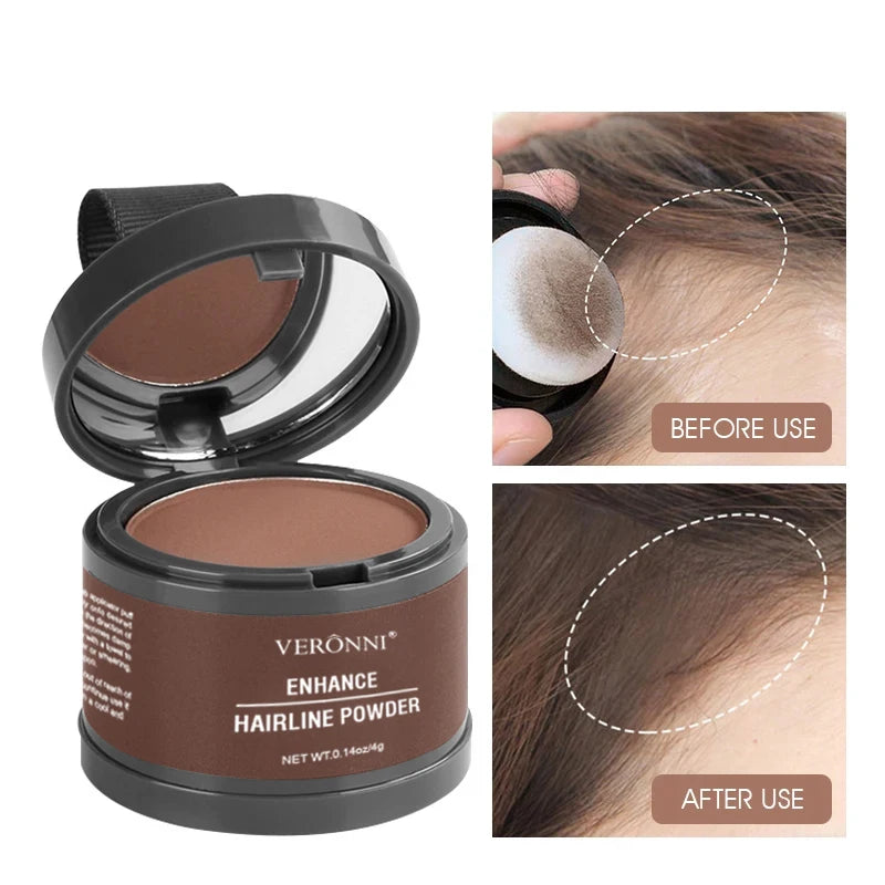 VERONNI Hairline Line Shadow Contouring Powder-Hair Repairing and Shadow Filling Powder Forehead Hairline Replacement Makeup Quake