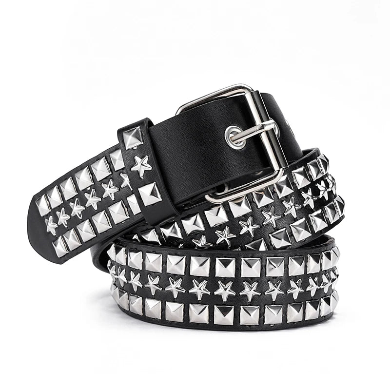 1Pcs Y2K Metal Belt For Men & Women Punk Hardware Jeans Belt Designer Belt Quake A2
