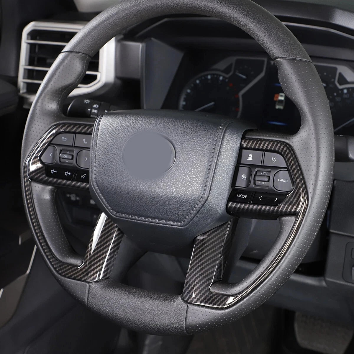 For Toyota 4Runner Tacoma 2024 2025 Car Sticker Steering Wheel Trim Switch Button Frame Cover Styling Accessories ABS Parts Auto Quake
