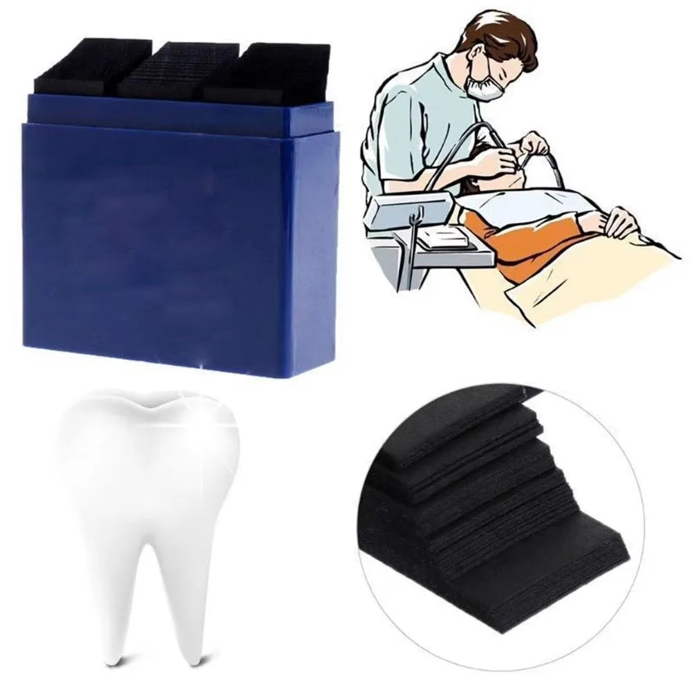 300 Sheets Dental Bite Paper Disposable Dentist Blue/Red Double-Sided Bite Strip Oral Teeth Care Whitening Dentistry Material Quake