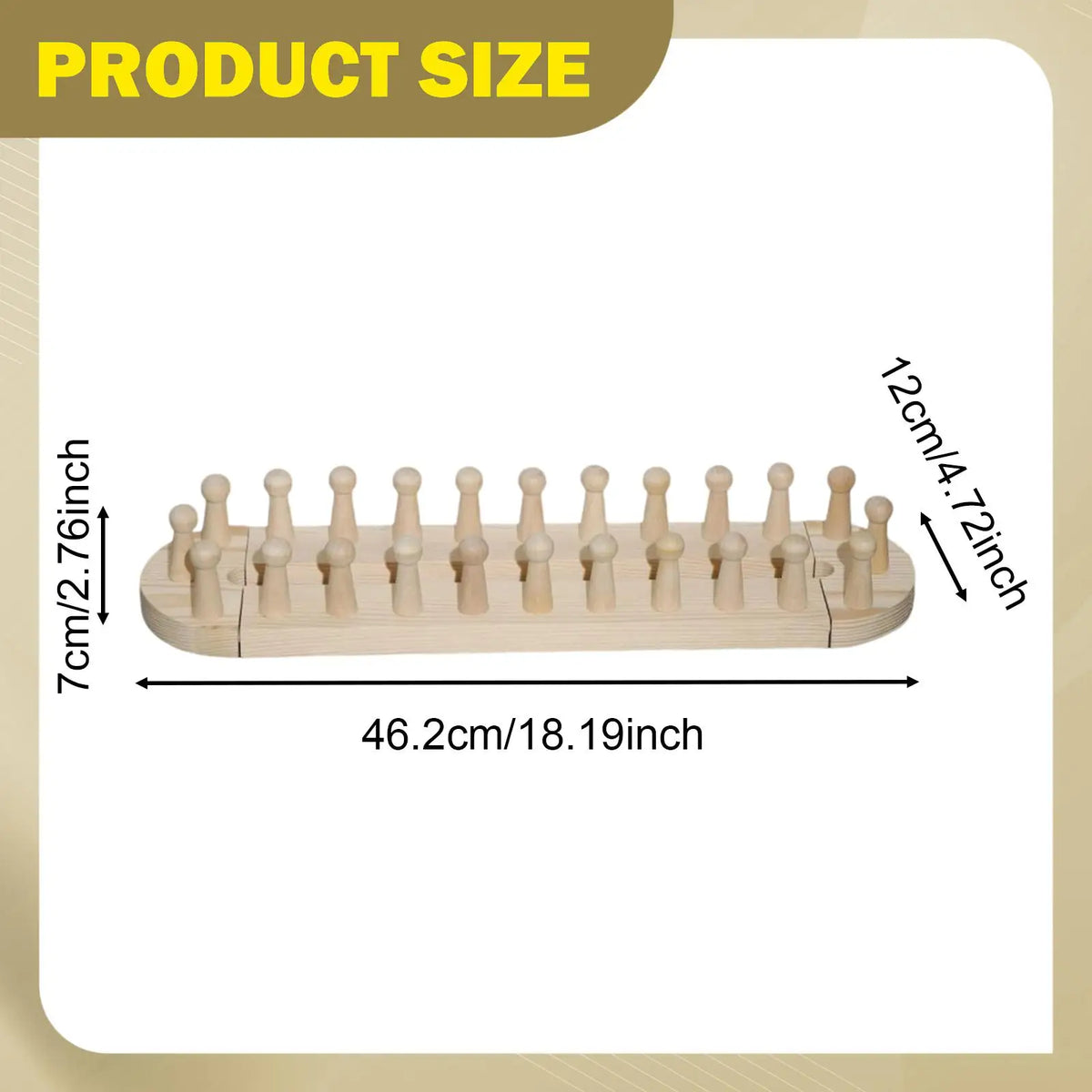 Tabletop Wooden Blanket Loom Strong Weaving Loom Kit for Hand Knit Chunky Throws and Cozy Decor Quake