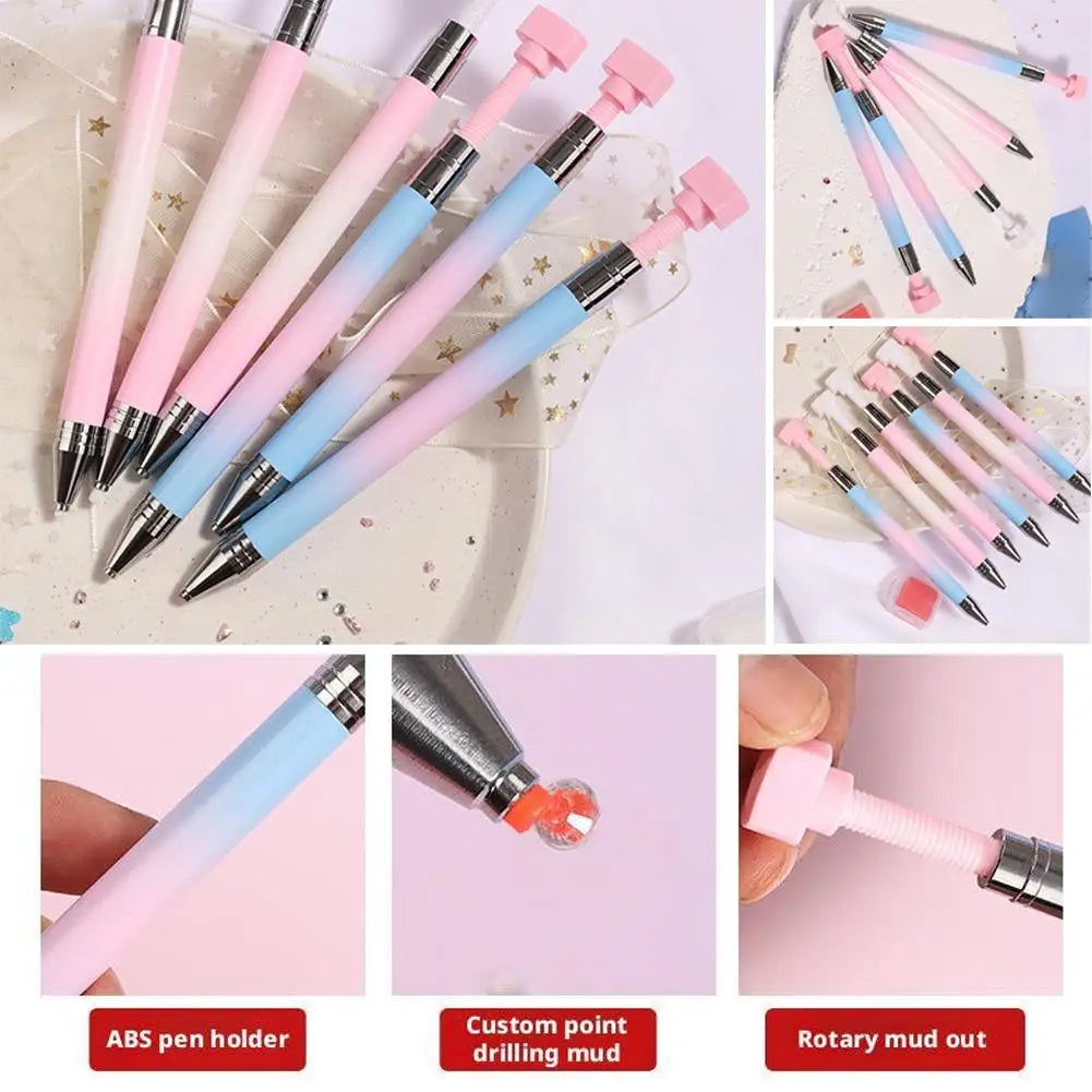 Nail Art Drill Pen For 5D Diamond Painting Nail Art Drill Pen Quickly Picks Up Beads Nail Art Craft Pen Refillable Design Gift S Quake