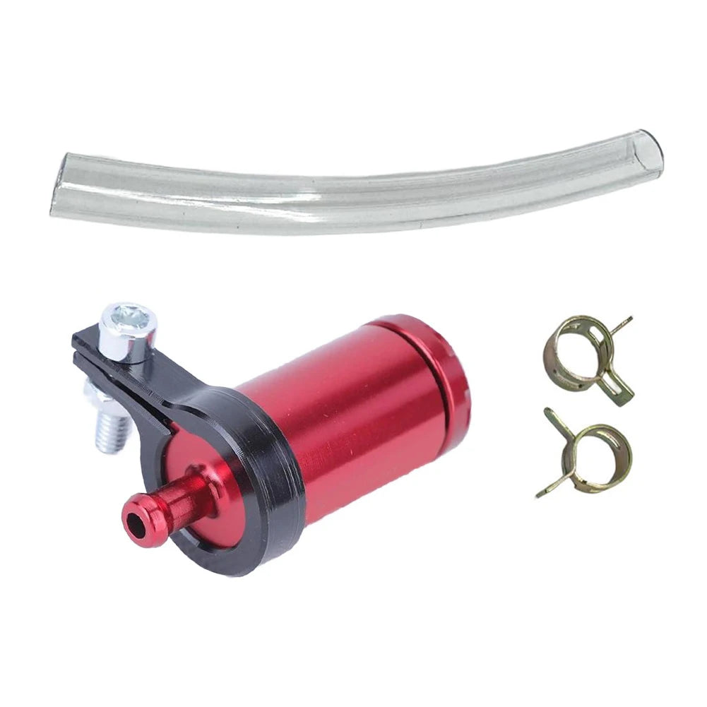 Black Hydraulic Brake Filter Compact Structure Cost-effective Solution High-strength Material Improves Fuel Efficiency Quake Red