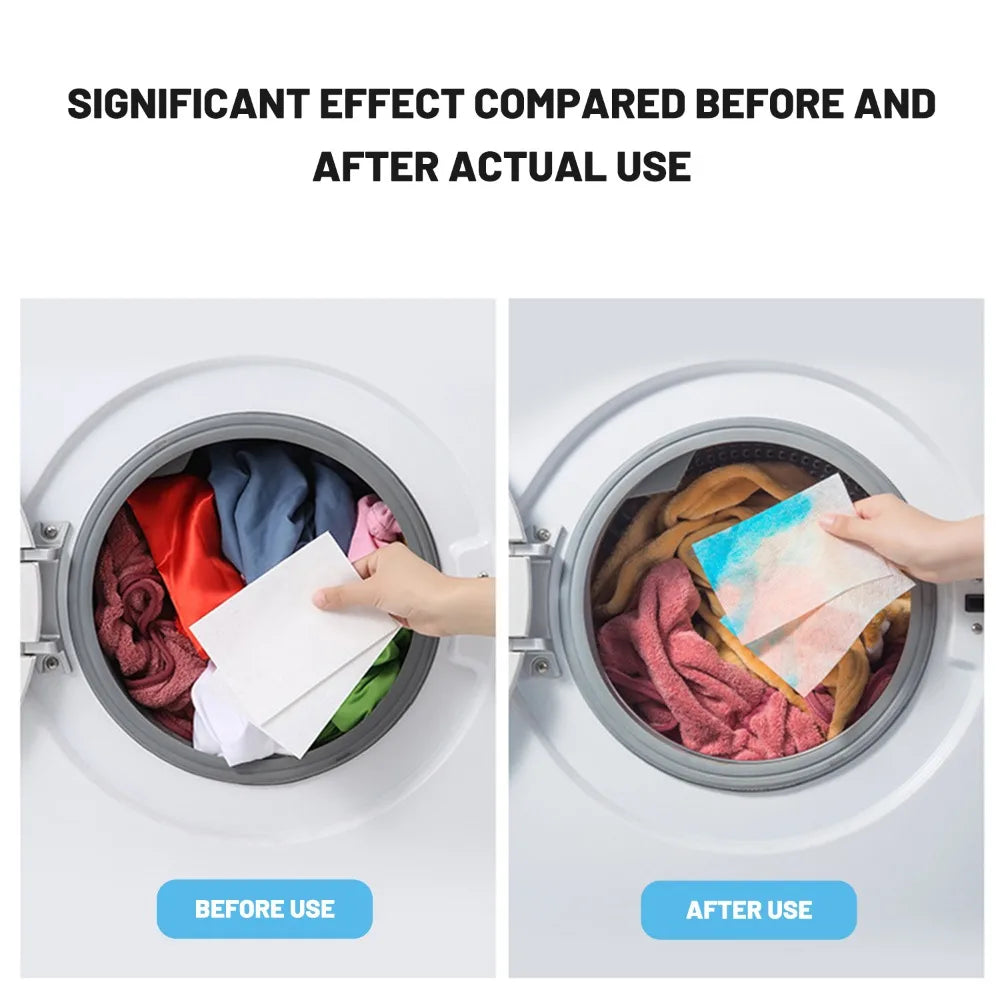 Anti-Dyeing Laundry Tablets Color Absorption Sheet Washing Machine Cleaning Clothing Supplies Anti-Cross Color Laundry Sheets Quake