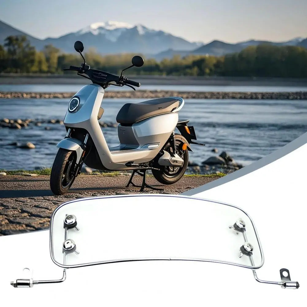 Rust-proof Motorcycle Bracket Motorcycle Deflector Windshield Adjustable Bracket Wind Protection Board Transparent for Electric Quake